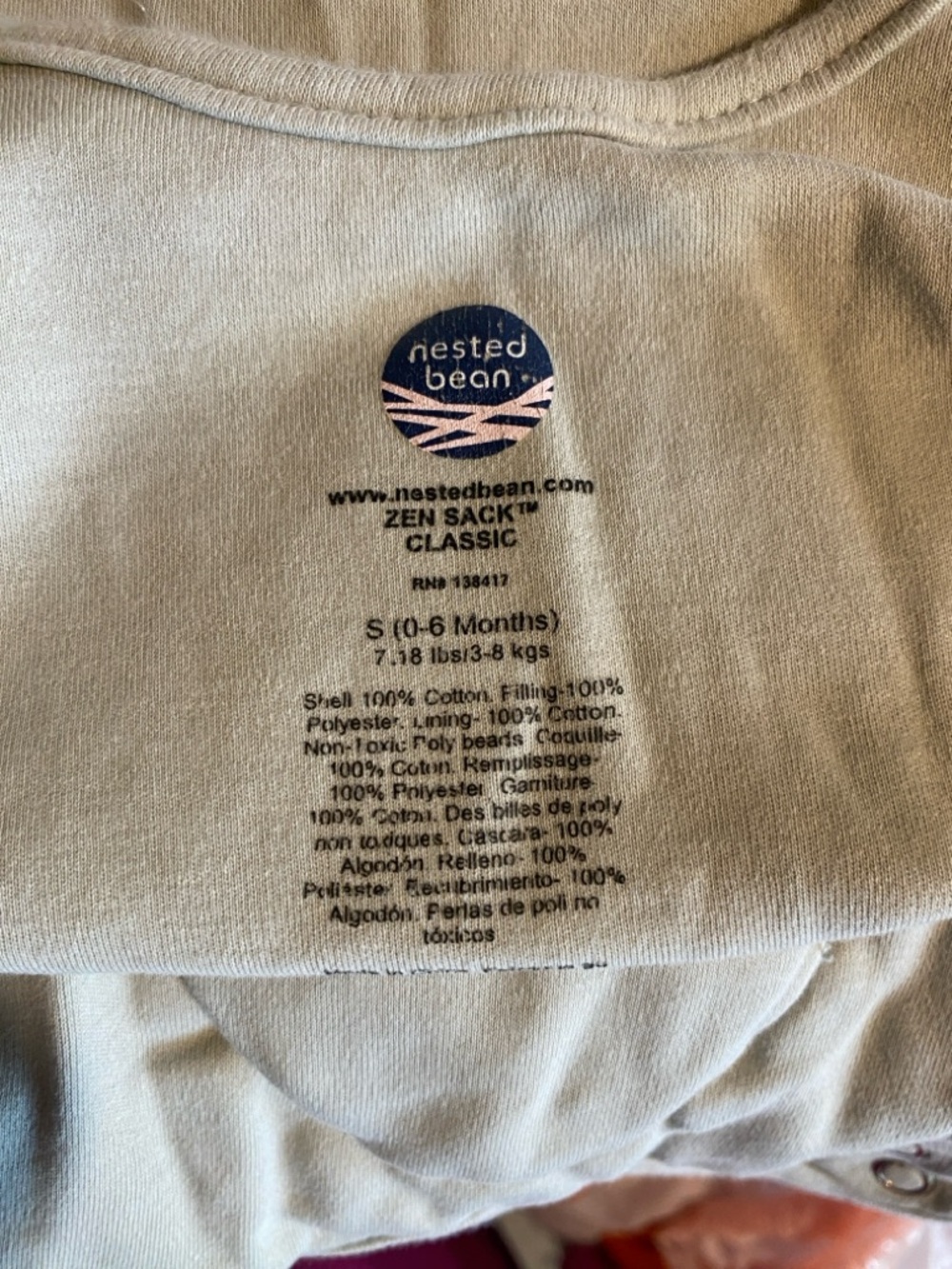 Nested bean sleep sack - Picture 4 of 4
